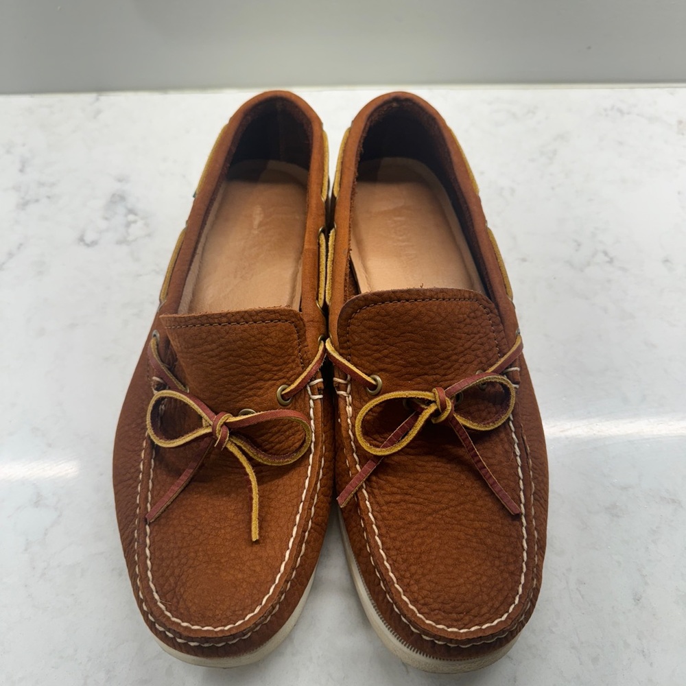 Eastland Men's Tan Leather Boat Shoes